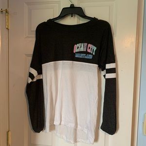white/charcoal ocean city md long sleeve